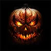 Inferno Pumpkin face design