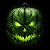 Green Pumpkin face design