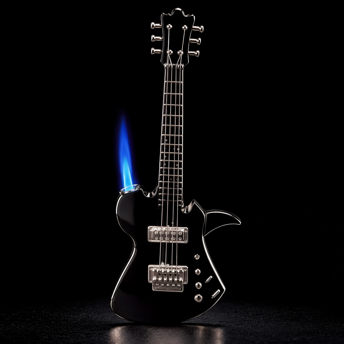 🎸Guitar-Shaped Torch Lighter – Blue Flame Novelty Lighter