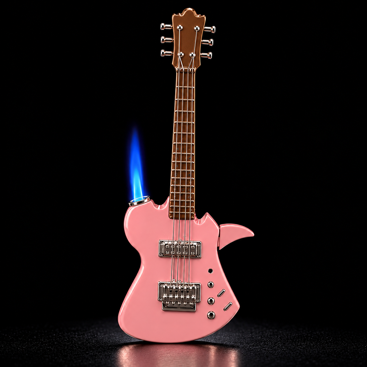 🎸Guitar-Shaped Torch Lighter – Blue Flame Novelty Lighter