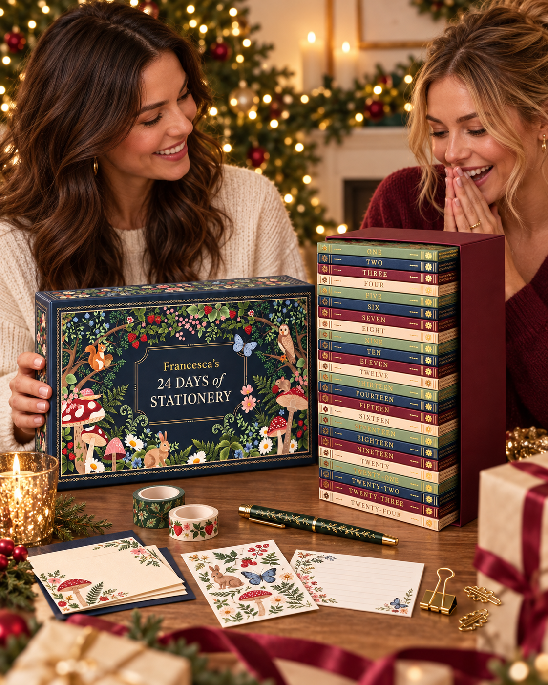 2026 stationery advent calendar scene