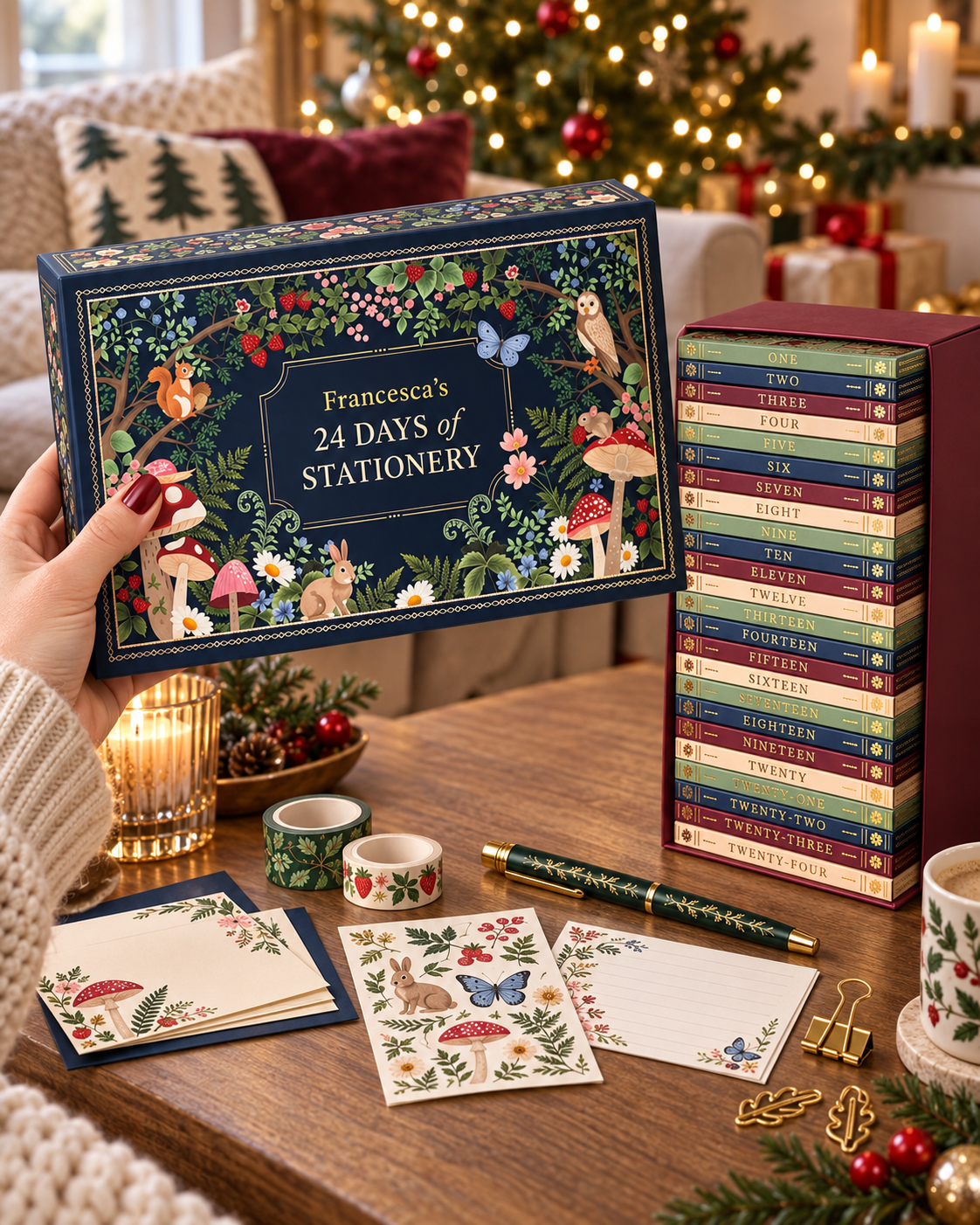 2026 stationery advent calendar scene
