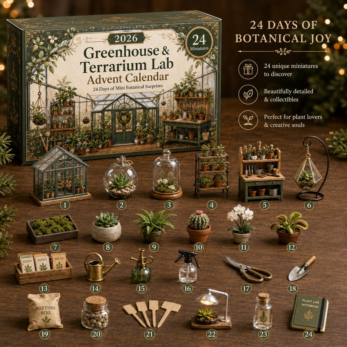 2026 Miniature Garden Advent Calendar ๐ฟ๐ โ 24 Days of Tiny Garden Surprises