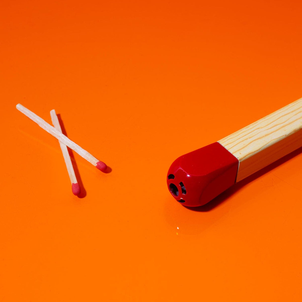 Giant Match Lighter lit detail