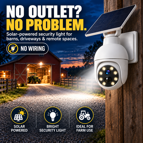 ⏰Sale 49% OFF - Solar-Powered Simulated Surveillance Camera Street Light