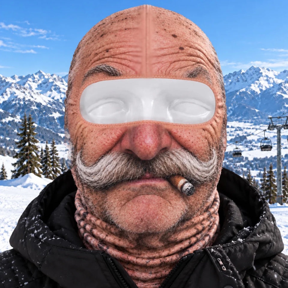 Custom Photo Funny Face Ski Lovers Gifts - Personalized Ski Mask