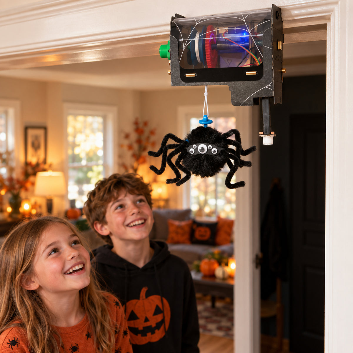 SurpriseDrop Motion-Activated Halloween Spider