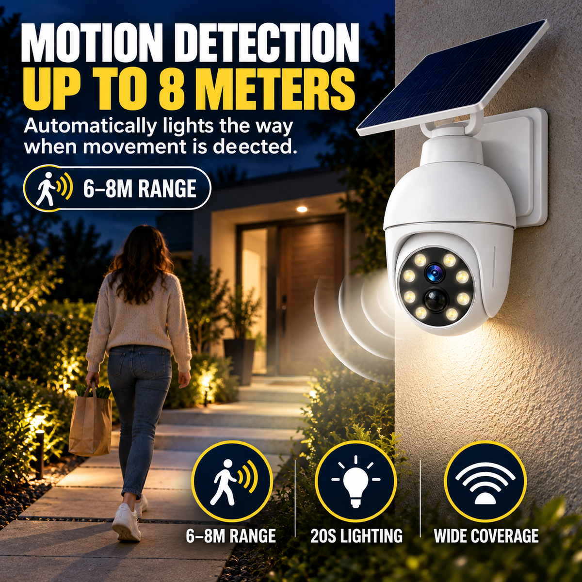 ⏰Sale 49% OFF - Solar-Powered Simulated Surveillance Camera Street Light