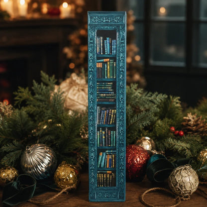 25-Day Mini Book Ornament Advent Calendar for Book Lovers, 25 Mini Book Christmas Countdown Decorations