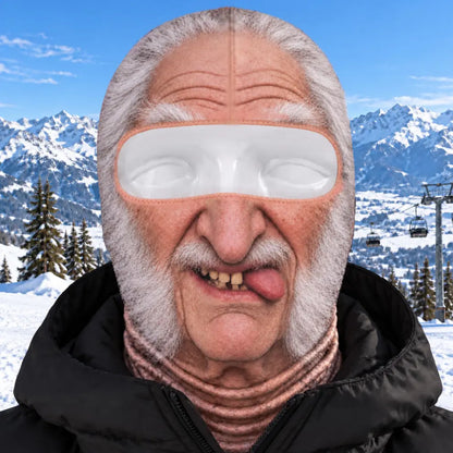 Custom Photo Funny Face Ski Lovers Gifts - Personalized Ski Mask