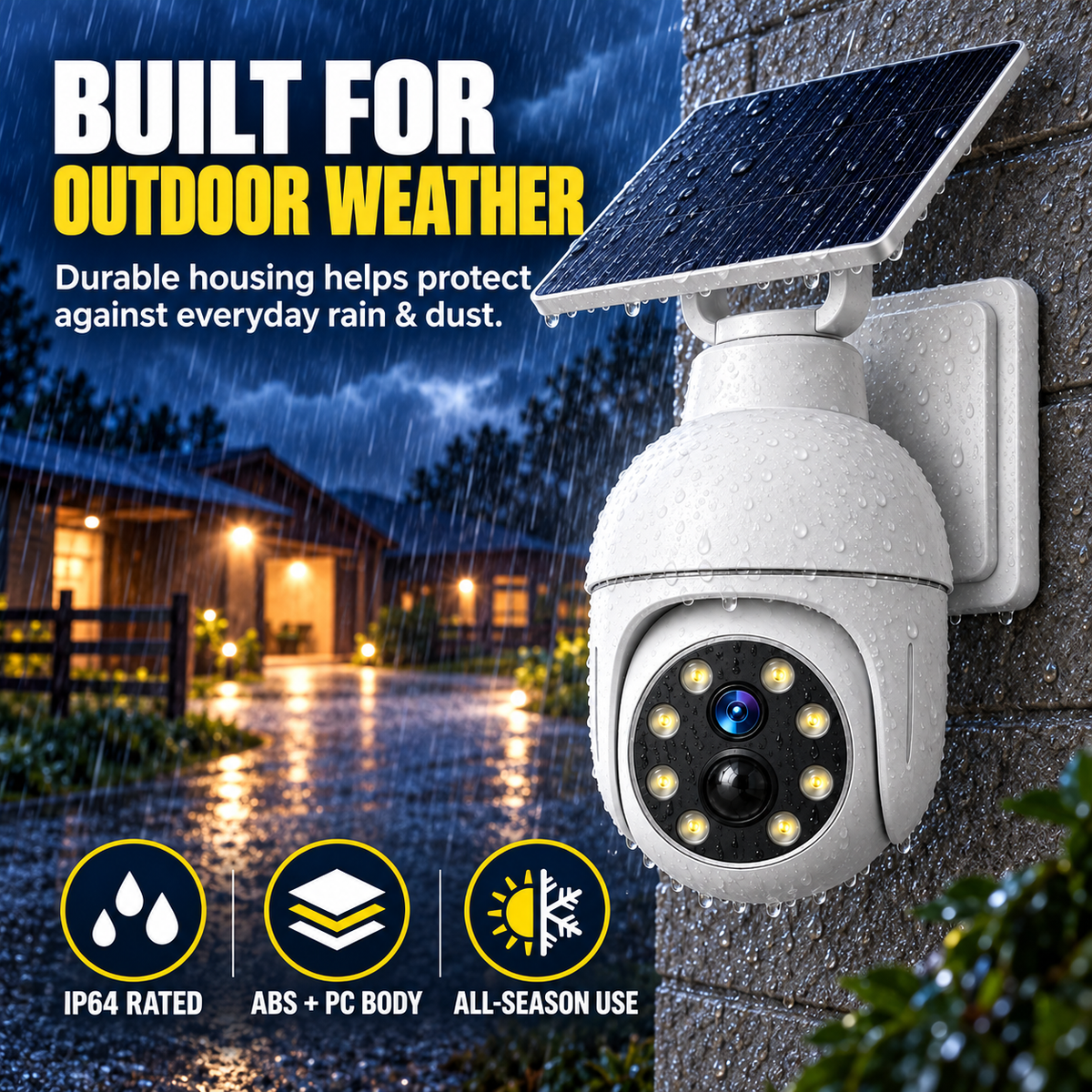 ⏰Sale 49% OFF - Solar-Powered Simulated Surveillance Camera Street Light