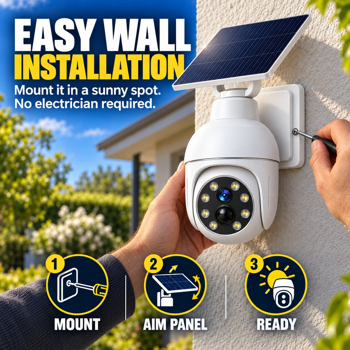 ⏰Sale 49% OFF - Solar-Powered Simulated Surveillance Camera Street Light