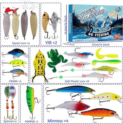 🎣🎄 2026 Angler’s Advent Calendar – 24 Days of Fishing Lure Surprises