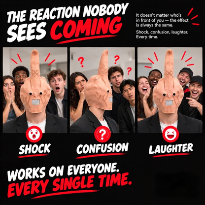 Funny Finger Mask – Reusable Latex Prank Mask for Parties