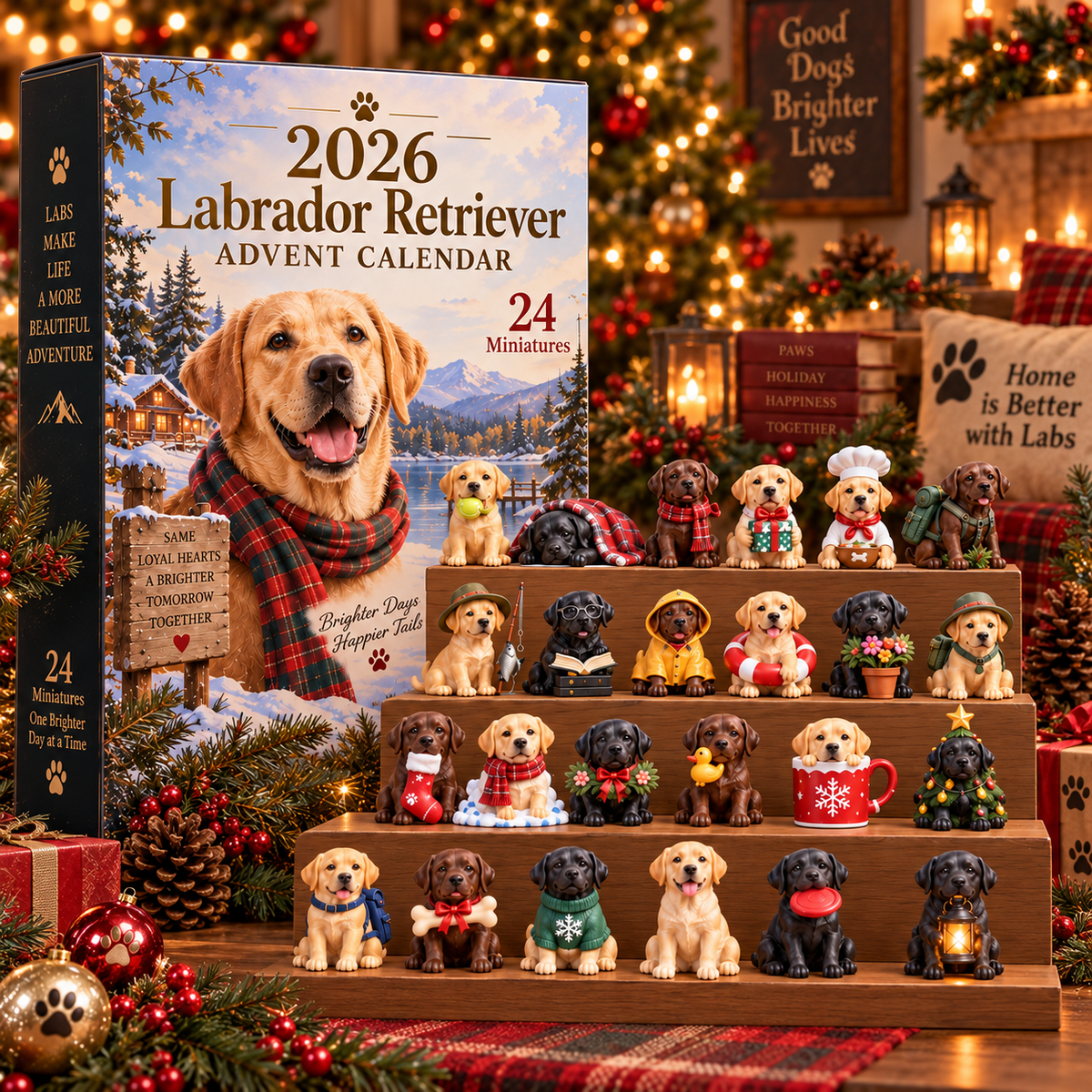 🐶 2026 Labrador Retriever Advent Calendar – 24 Days of Adorable Dog Collectibles