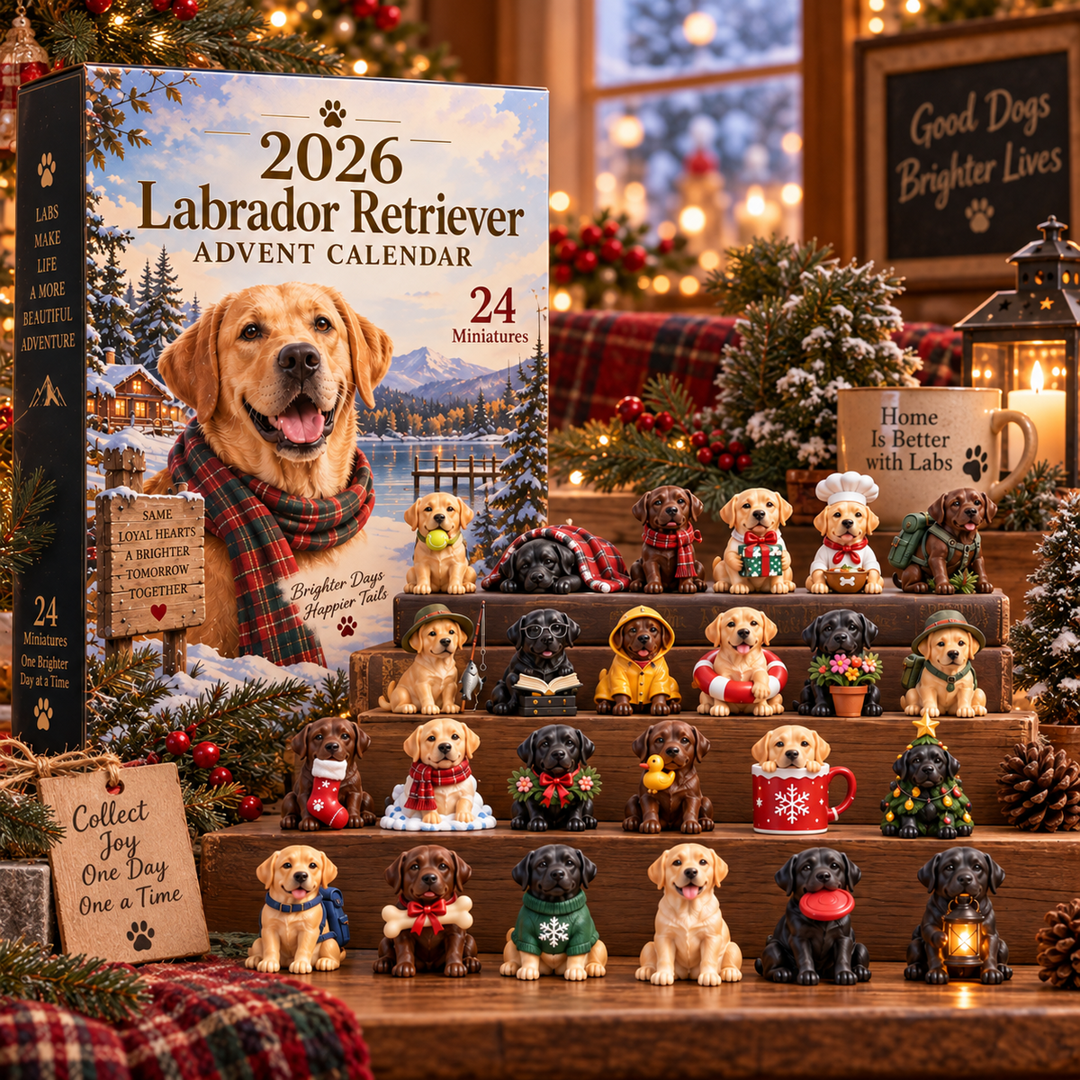 🐶 2026 Labrador Retriever Advent Calendar – 24 Days of Adorable Dog Collectibles