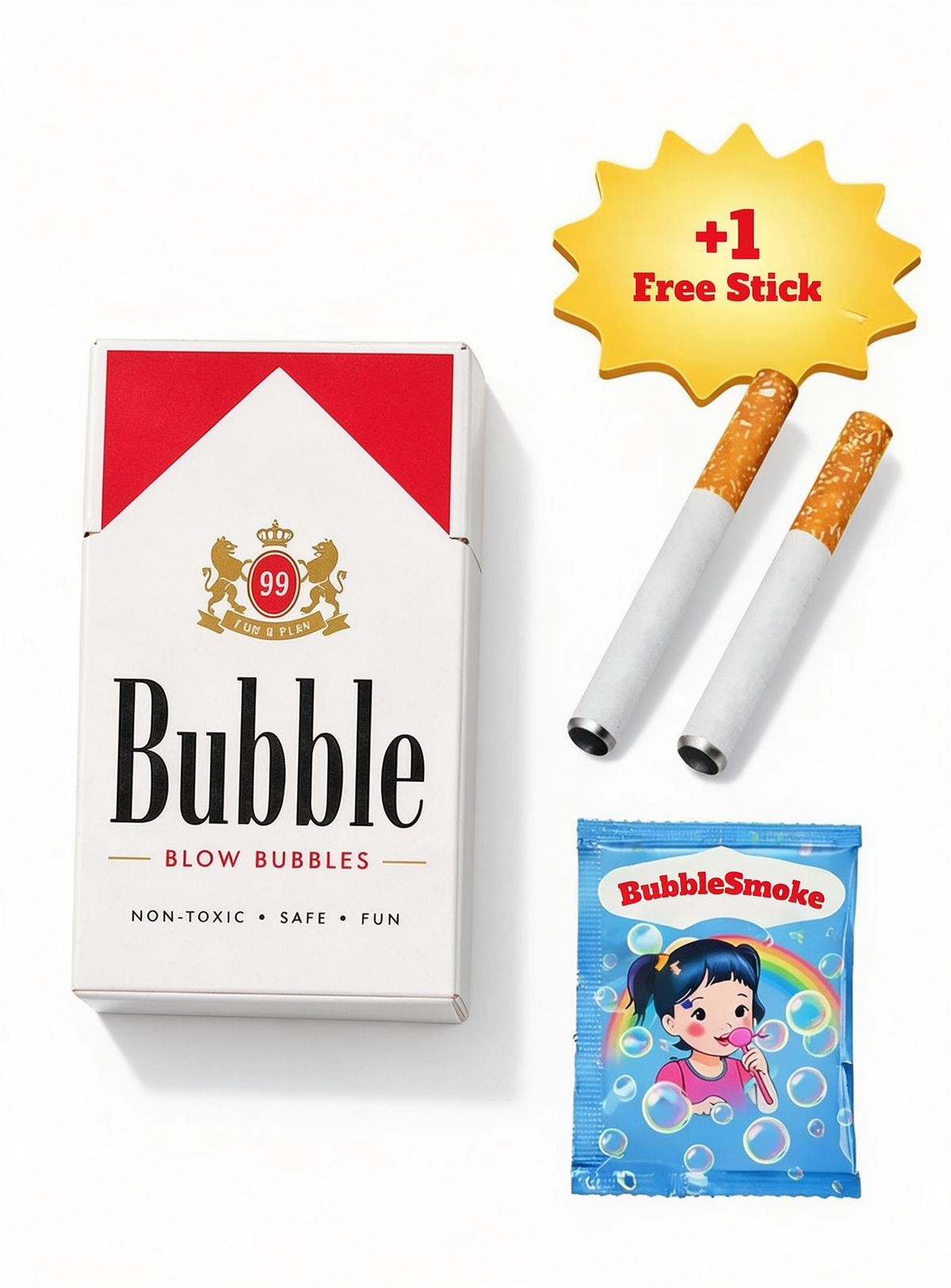 Bubble stick kit flatlay