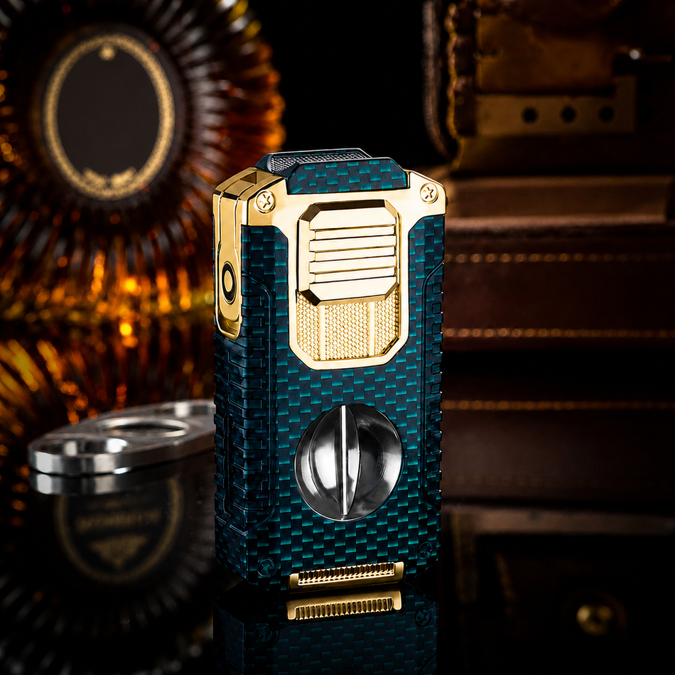 Emerald Carbon Fiber lighter finish