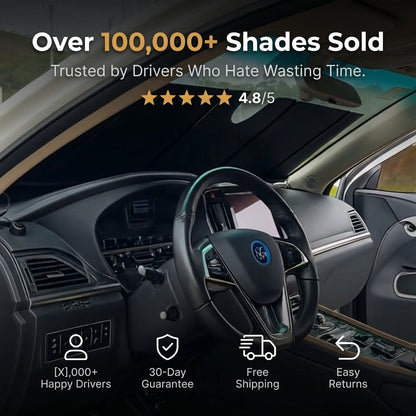 Automatic Retractable Car Windshield Sunshade