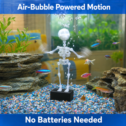 💀Skeleton Aquarium Ornament with Air Bubbler