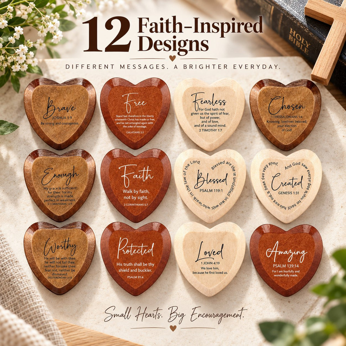 ⏳Limited-time 49% off✝️Christian Pocket Heart Gift Set