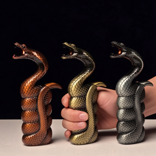 King Cobra Shaped Novelty Lighter – Collectible Design