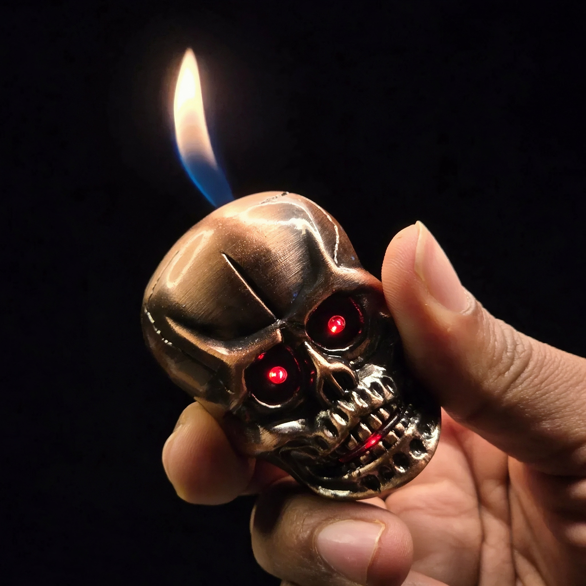 Skull Lighter with LED Light & Sound Effects
