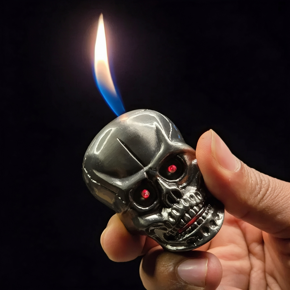 Skull Lighter with LED Light & Sound Effects