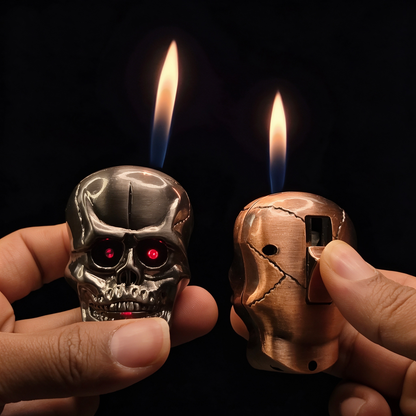 Skull Lighter with LED Light & Sound Effects