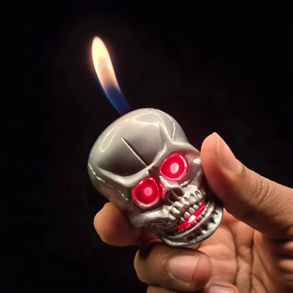 Skull Lighter with LED Light & Sound Effects