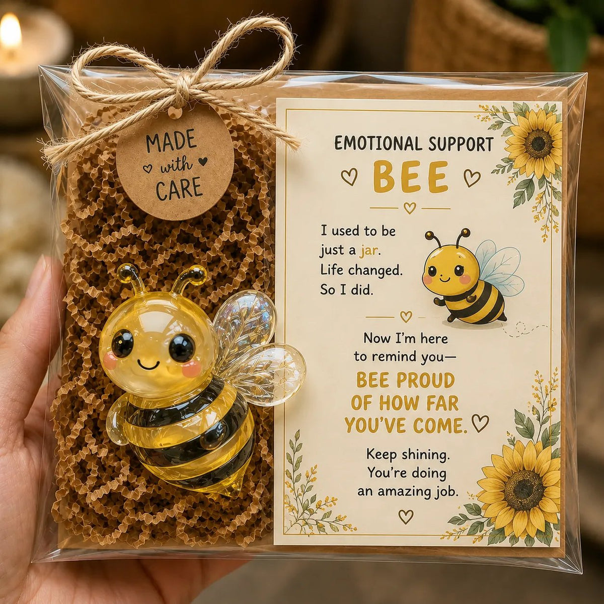💌 Emotional Support Glass Animal Gift Set | 7 Meaningful Designs with Encouragement Card & Gift-Ready Packaging ✨