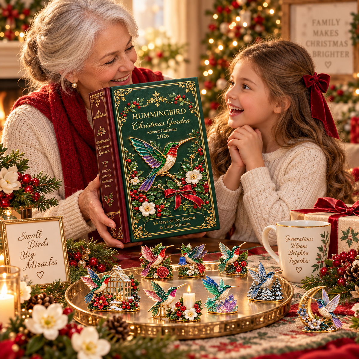 Sharing the Hummingbird Christmas Garden Advent Calendar across generations
