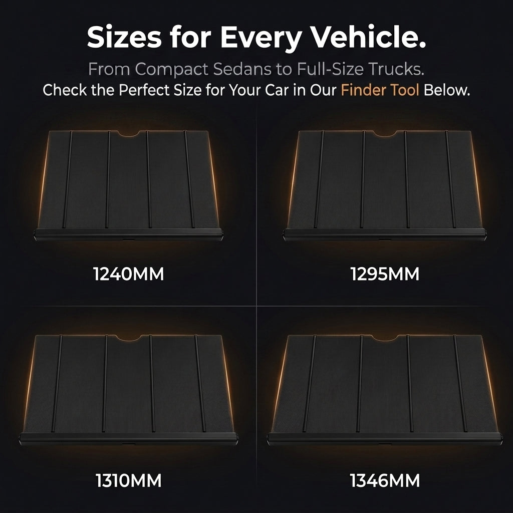 Automatic Retractable Car Windshield Sunshade