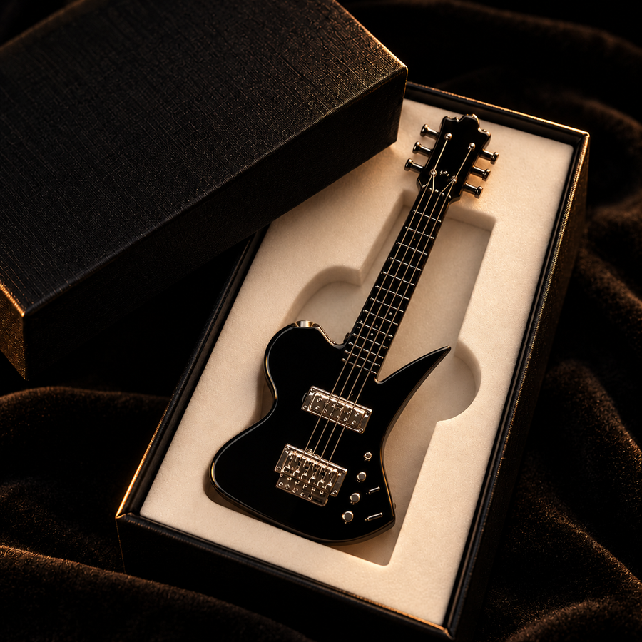 🎸Guitar-Shaped Torch Lighter – Blue Flame Novelty Lighter