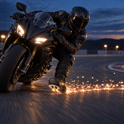 Motorcycle Shoe Spark Accessory for Night Rides