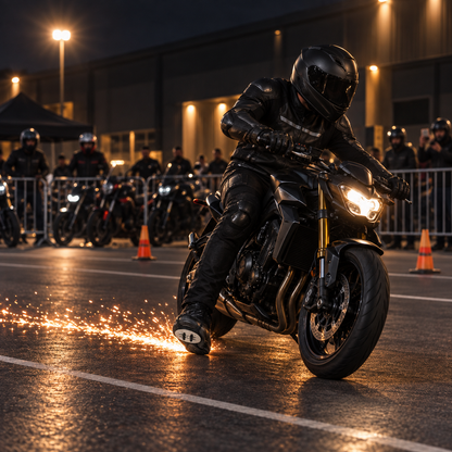 Motorcycle Shoe Spark Accessory for Night Rides
