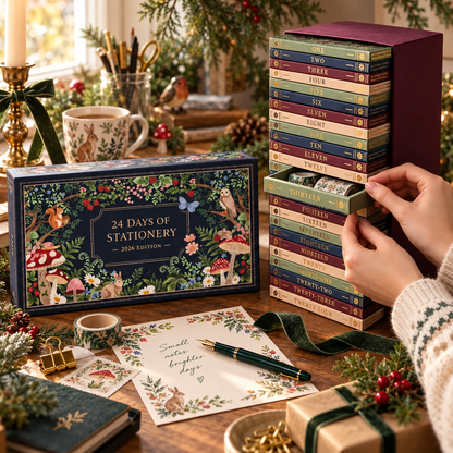 Advent Calendar 2026 Stationery Christmas Gift Set