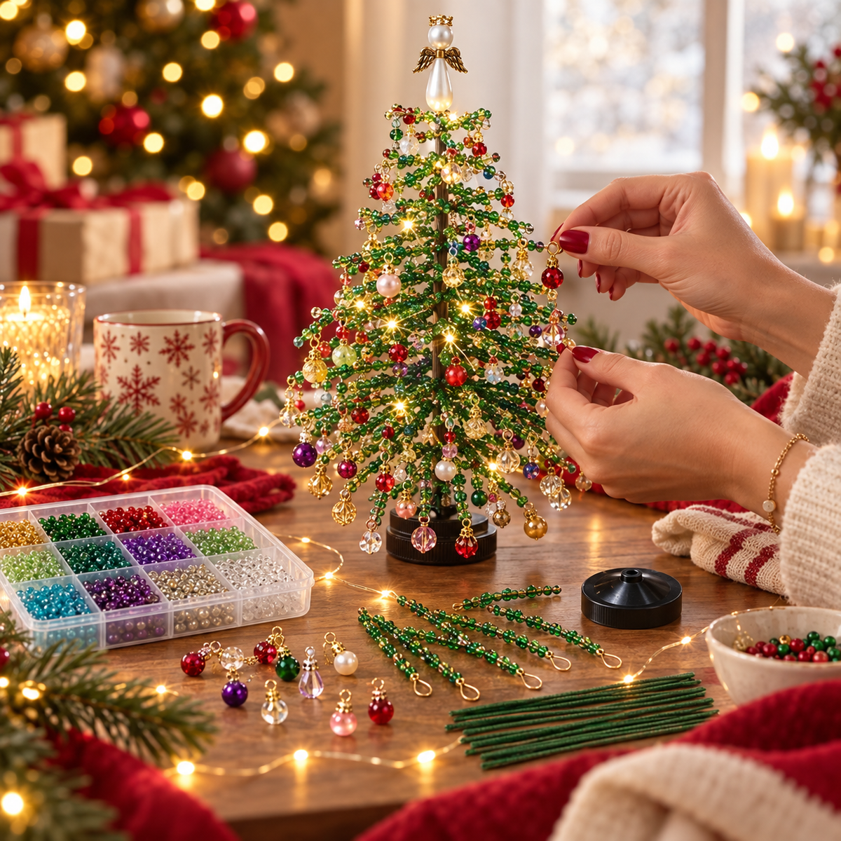 DIY Beaded Christmas Tree Kit
