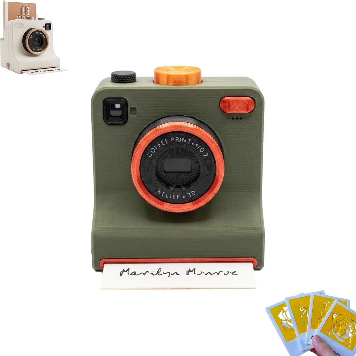 3D-Printed Latte Art Camera Stencil Tool