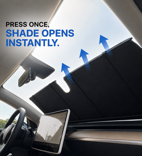 Automatic Retractable Car Windshield Sunshade