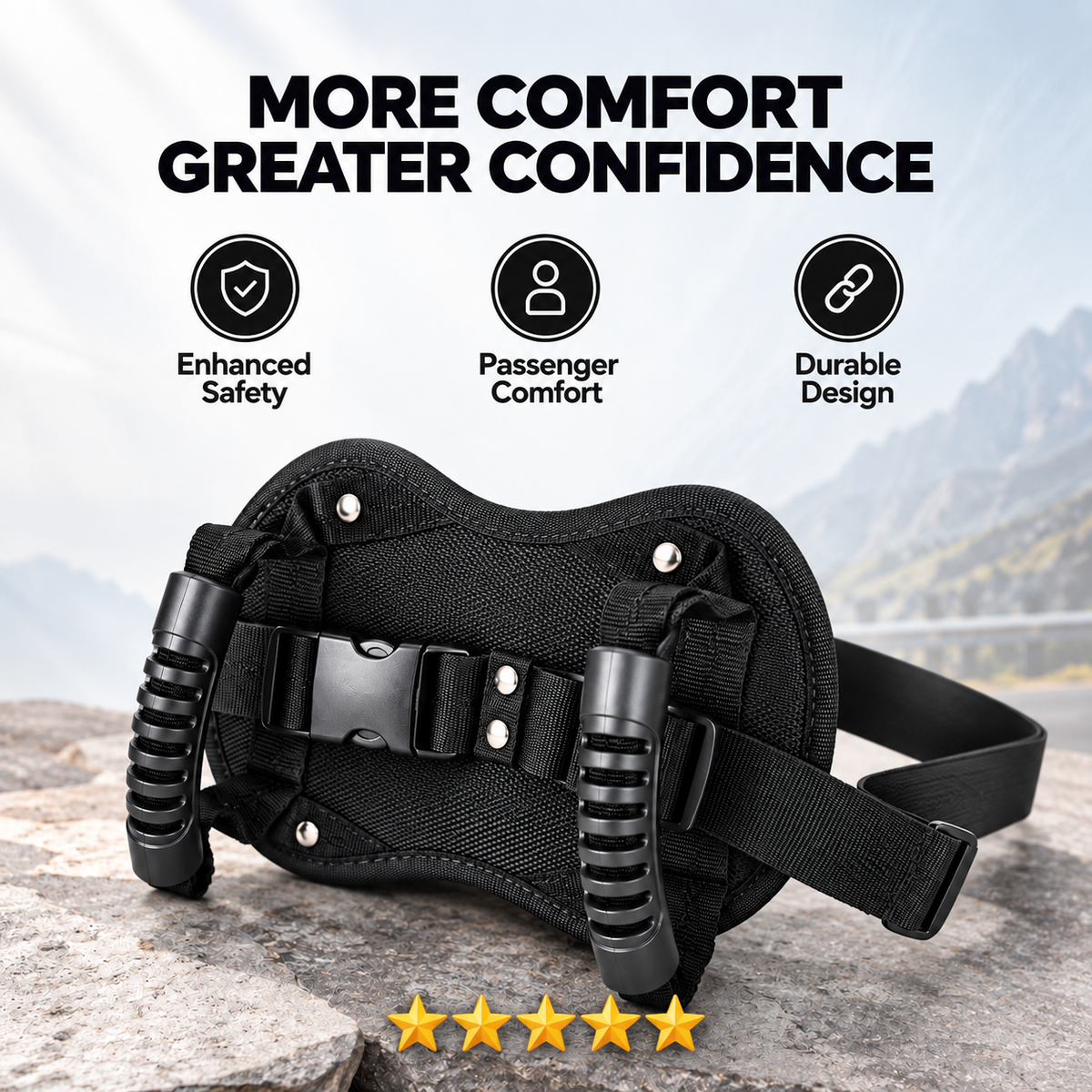🛵Motorcycle Safety Belt – Passenger Riding Support Belt