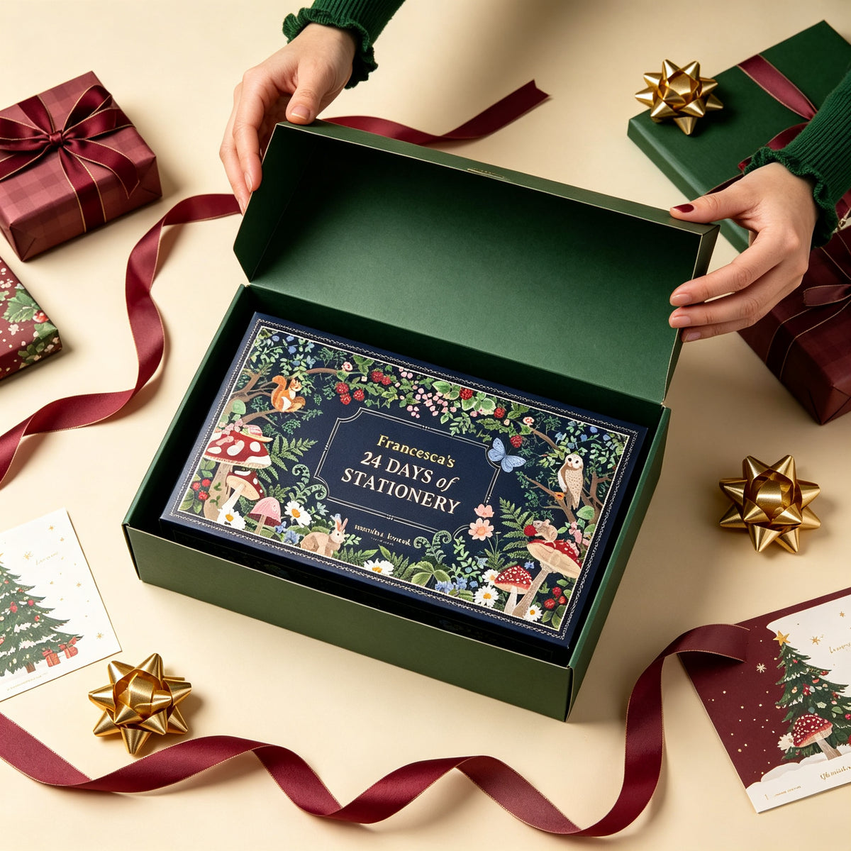2026 stationery advent calendar scene