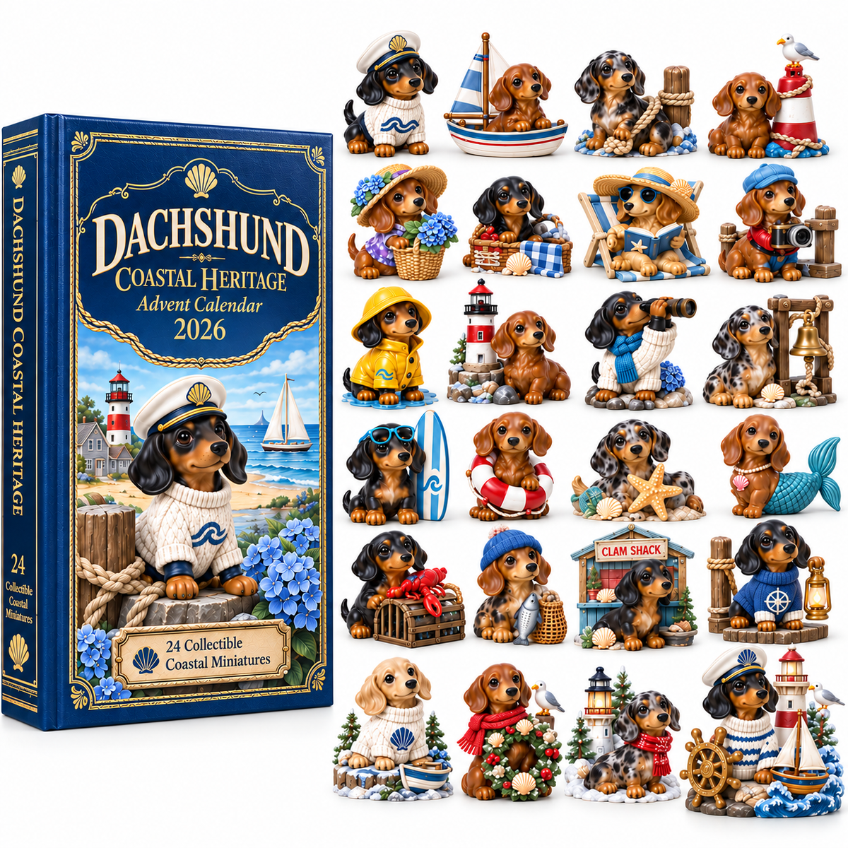 24 Days by the Sea — Dachshund Coastal Heritage Advent Calendar 2026