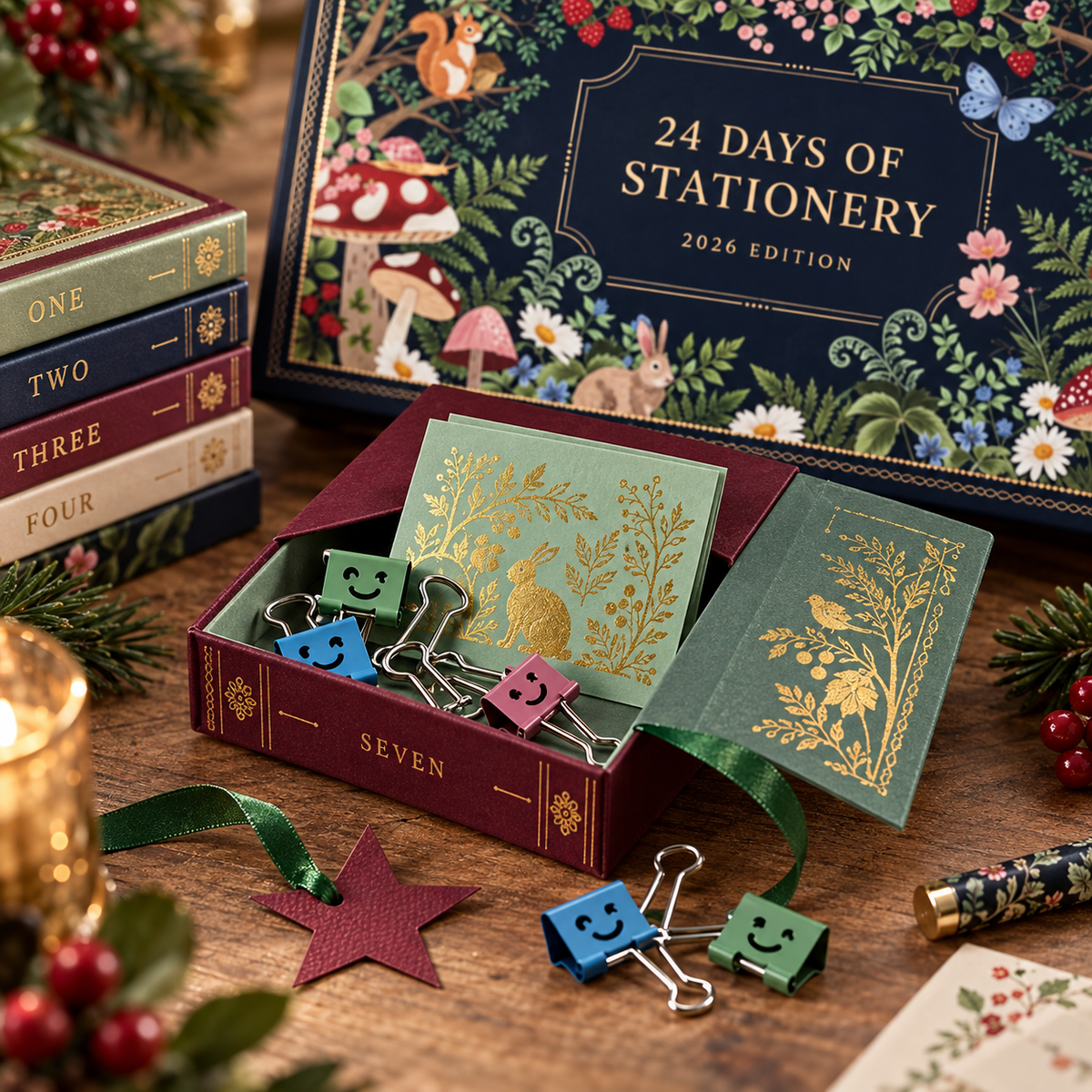 2026 stationery advent calendar scene