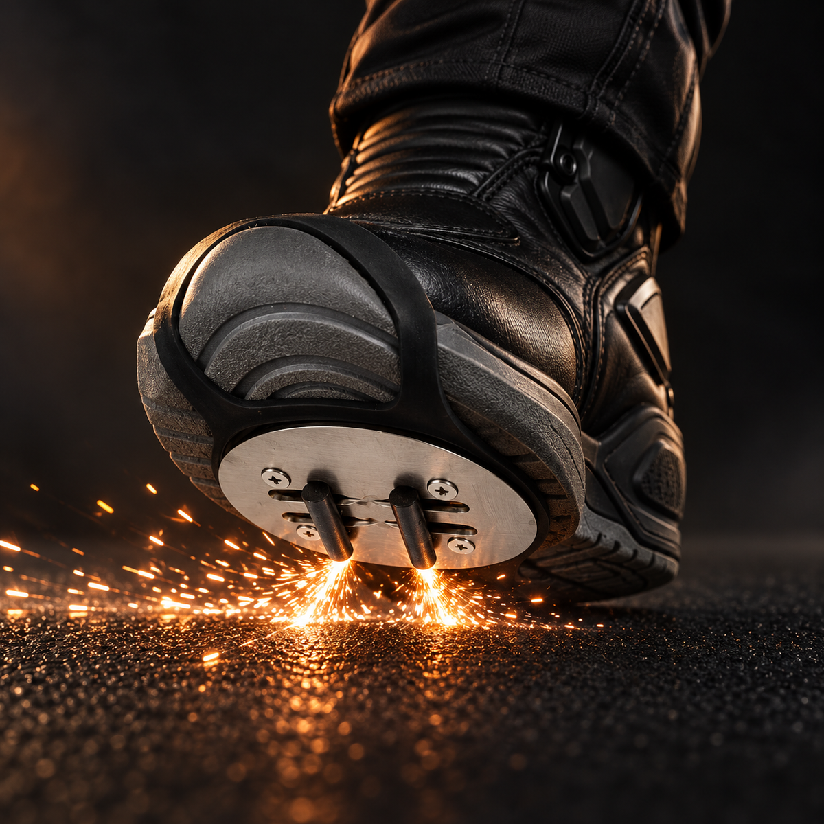 Motorcycle Shoe Spark Accessory for Night Rides