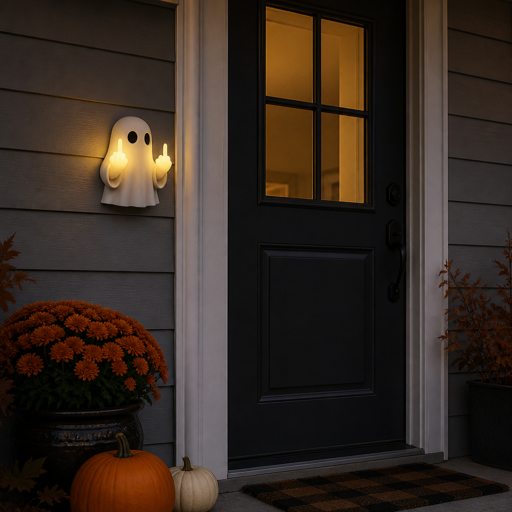 Ghost wall light dimensions: 19.5 cm high, 13 cm wide, 8 cm deep