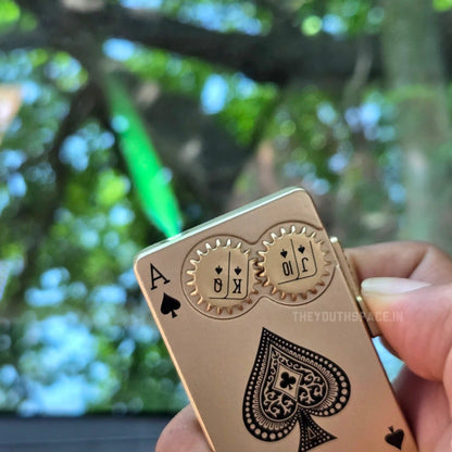 Ace Double Gear Lighter (Metallic)