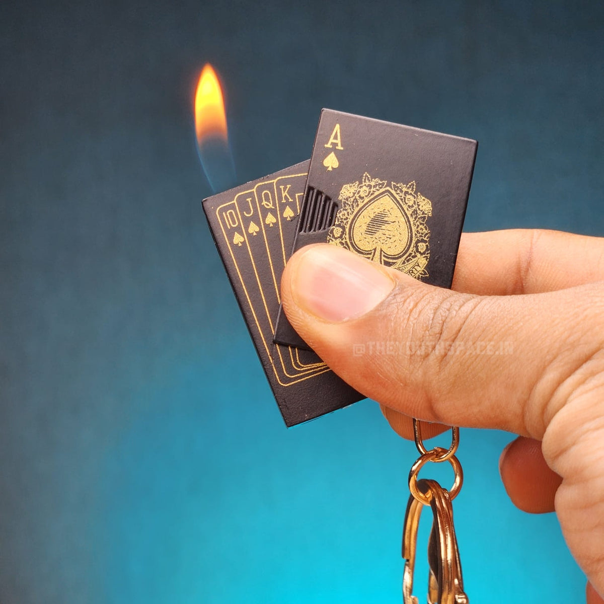 Ace Card Lighter Keychain
