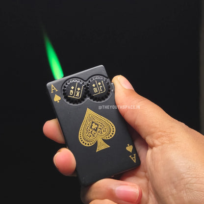 Ace Double Gear Lighter (Metallic)