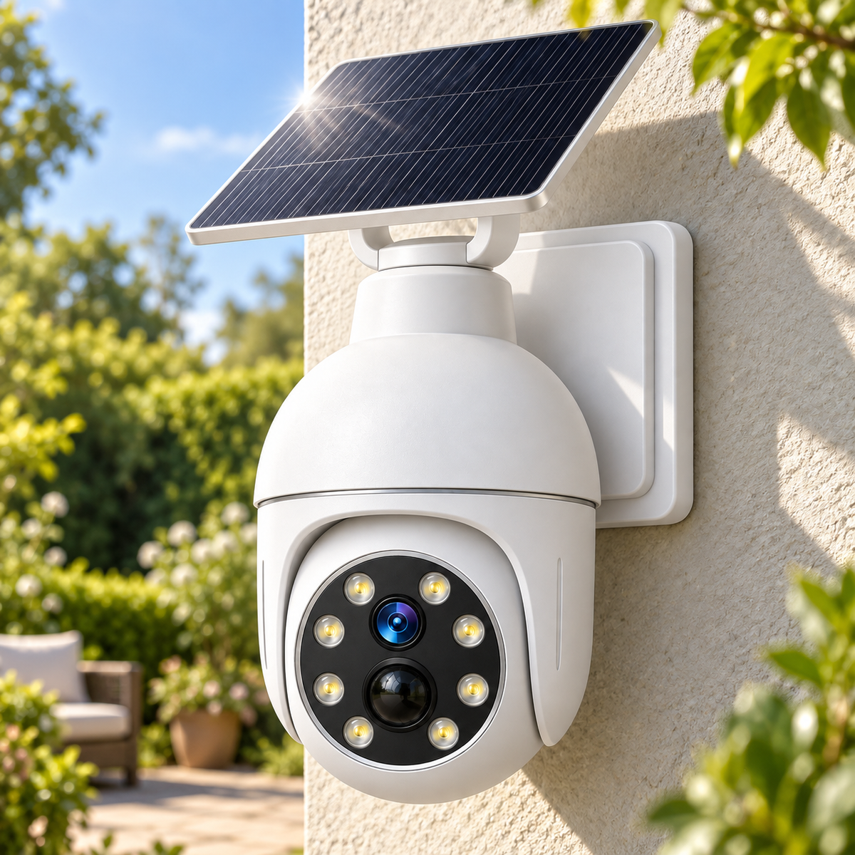 ⏰Sale 49% OFF - Solar-Powered Simulated Surveillance Camera Street Light